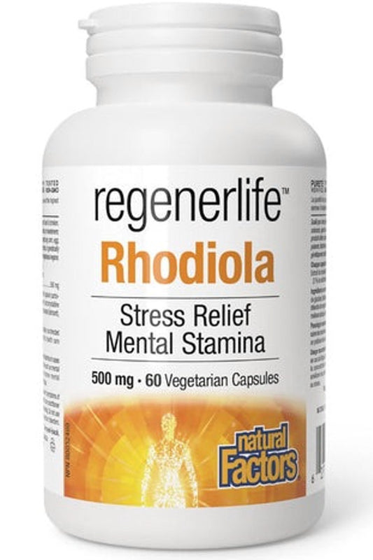 NATURAL FACTORS Regenerlife Rhodiola (500 mg - 60 V-CAPS)