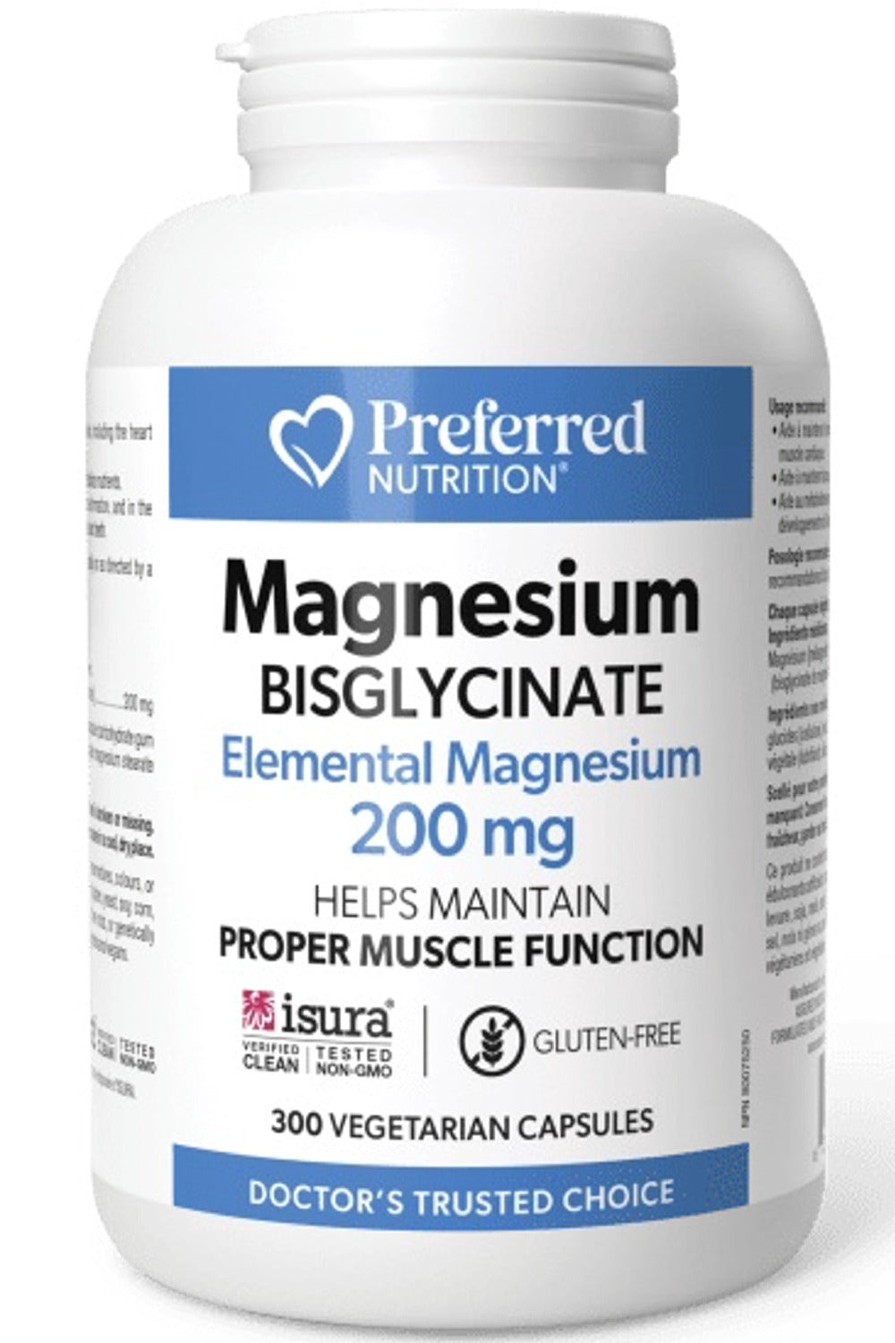 PREFERRED NUTRITION Magnesium Bisgylcinate (300 veg caps)
