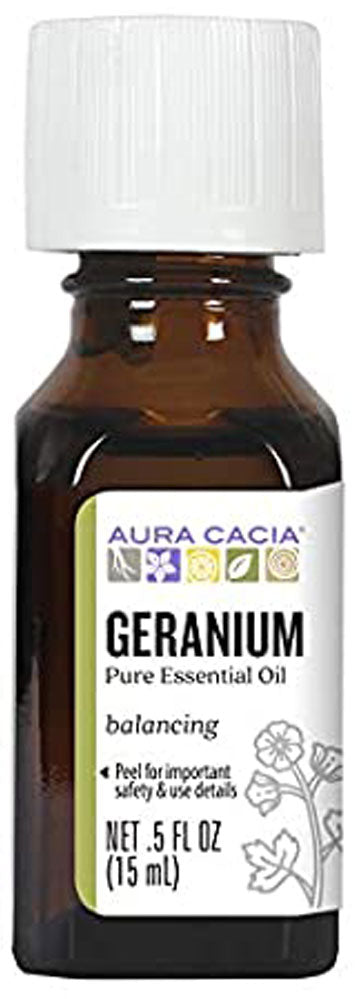 AURA CACIA Geranium Essential Oil  (15 ml)