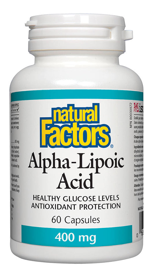 NATURAL FACTORS Alpha Lipoic (400 mg - 60 caps)