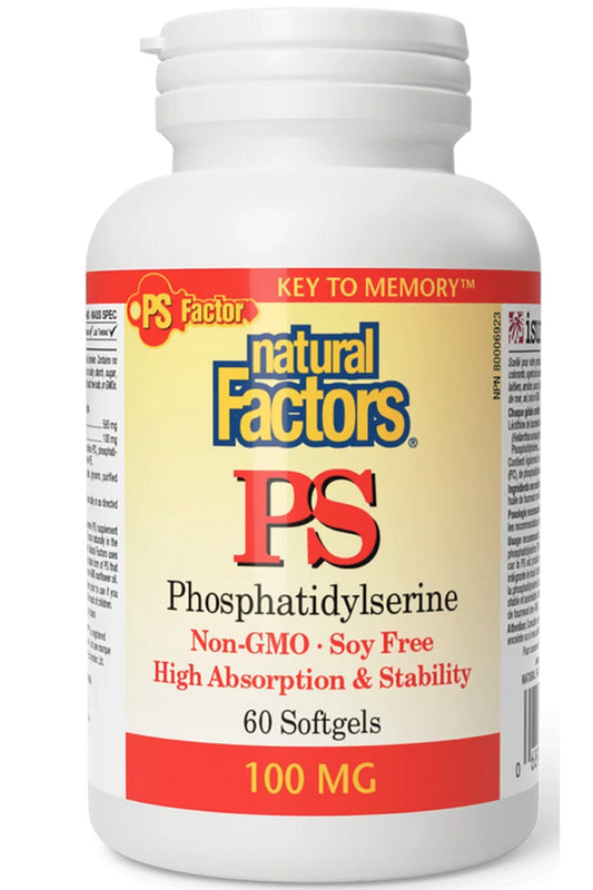 NATURAL FACTORS PS - Phosphatidylserine ( 100 mg - 120 sgels)
