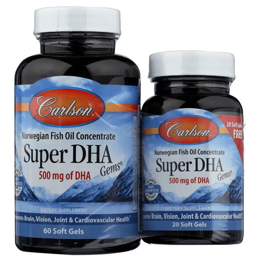 CARLSON Super DHA Gems (60 +20 sgels)