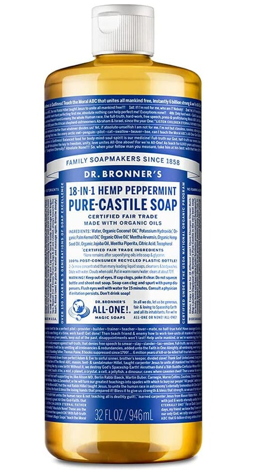 DR BRONNER'S Pure Castile Soap (Peppermint - 946 ml)