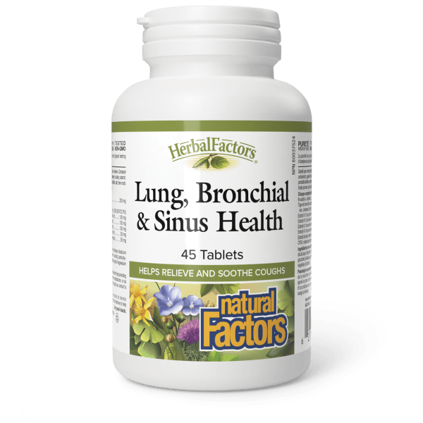 HerbalFactors - Lung, Bronchial & Sinus Health (45 tabs)