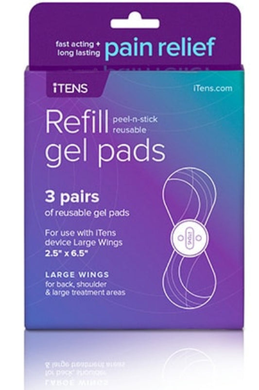 iTENS Replacement Gel Pads (Large Wing)