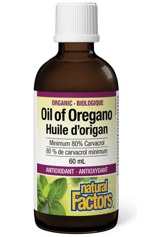 NATURAL FACTORS Organic Oil of Oregano (60 ml)