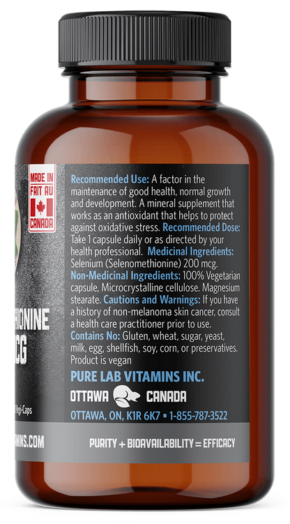 Brown supplement bottle with label on a black background