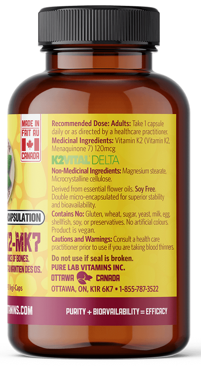 Vitamin supplement bottle with label on a black background