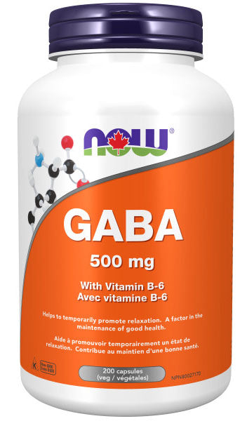 NOW Gaba 500 mg + B6 (200 caps)