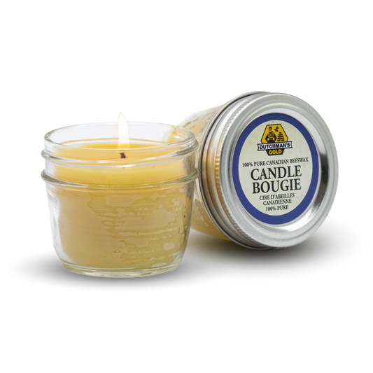 Beeswax Candle Mason Jar