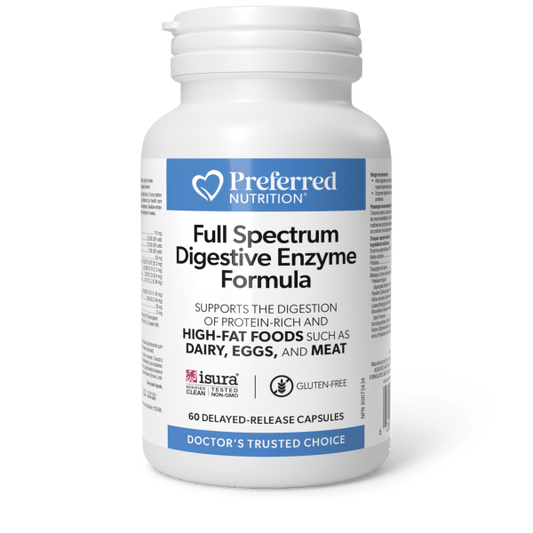 PREFERRED NUTRITION - Full Spectrum Digestive Enzyme Formula (60 DR caps)
