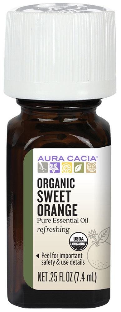 AURA CACIA Orange, Sweet Organic EO  (7.4 ml)