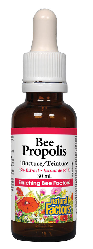 NATURAL FACTORS Bee Propolis Tincture 65% Extract (30 ml)