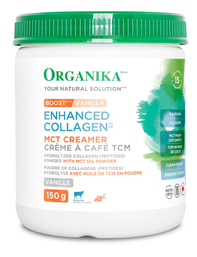 ORGANIKA Enhanced Collagen Boost MCT Creamer (Vanilla - 150 gr)