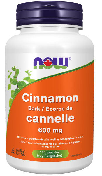 NOW Cinnamon (600 mg - 120 veg caps)