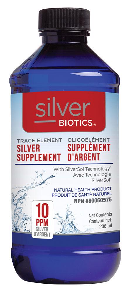 SILVER BIOTICS Silver Supplement 10ppm (236 ml)