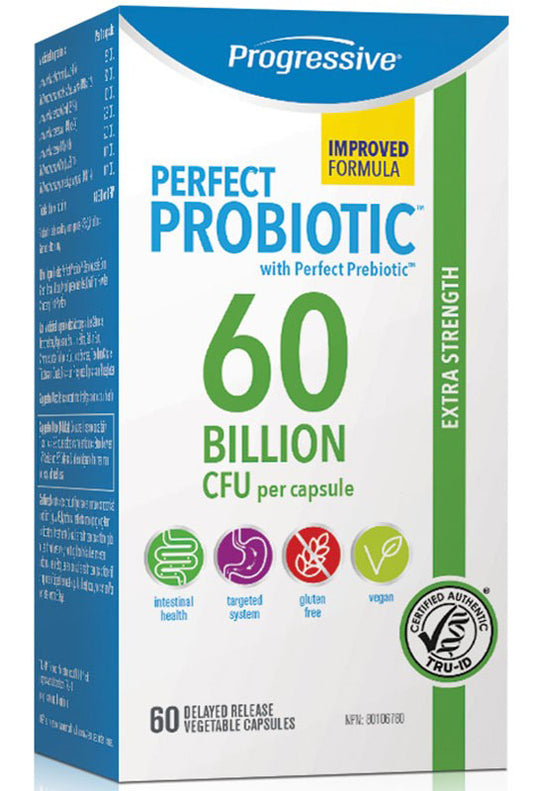 PROGRESSIVE Perfect Probiotic 60 Billion (Shelf Stable - 60 veg caps)