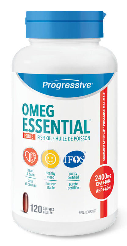 PROGRESSIVE OmegEssential Forte Fish Oil (120 sgels)