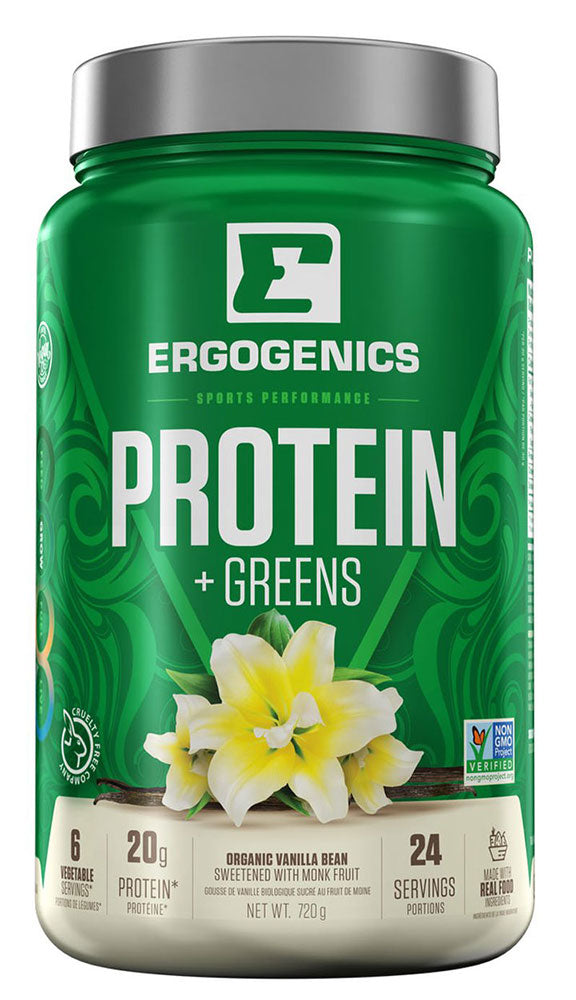 ERGOGENICS Plant Protein + Greens (Vanilla - 720 gr)