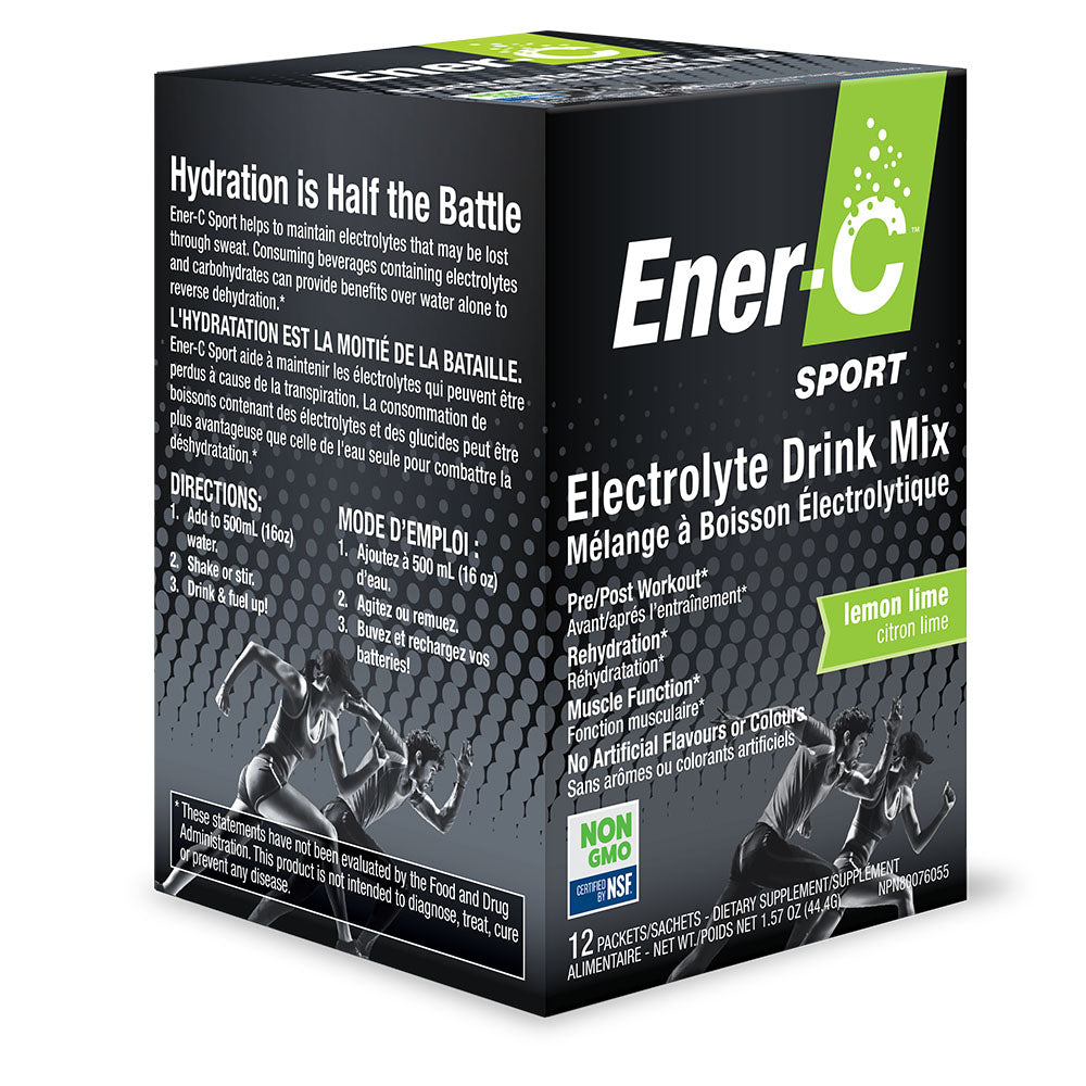 ENER-C Sport Electrolyte Drink Mix Lemon Lime Box (12 Packets)