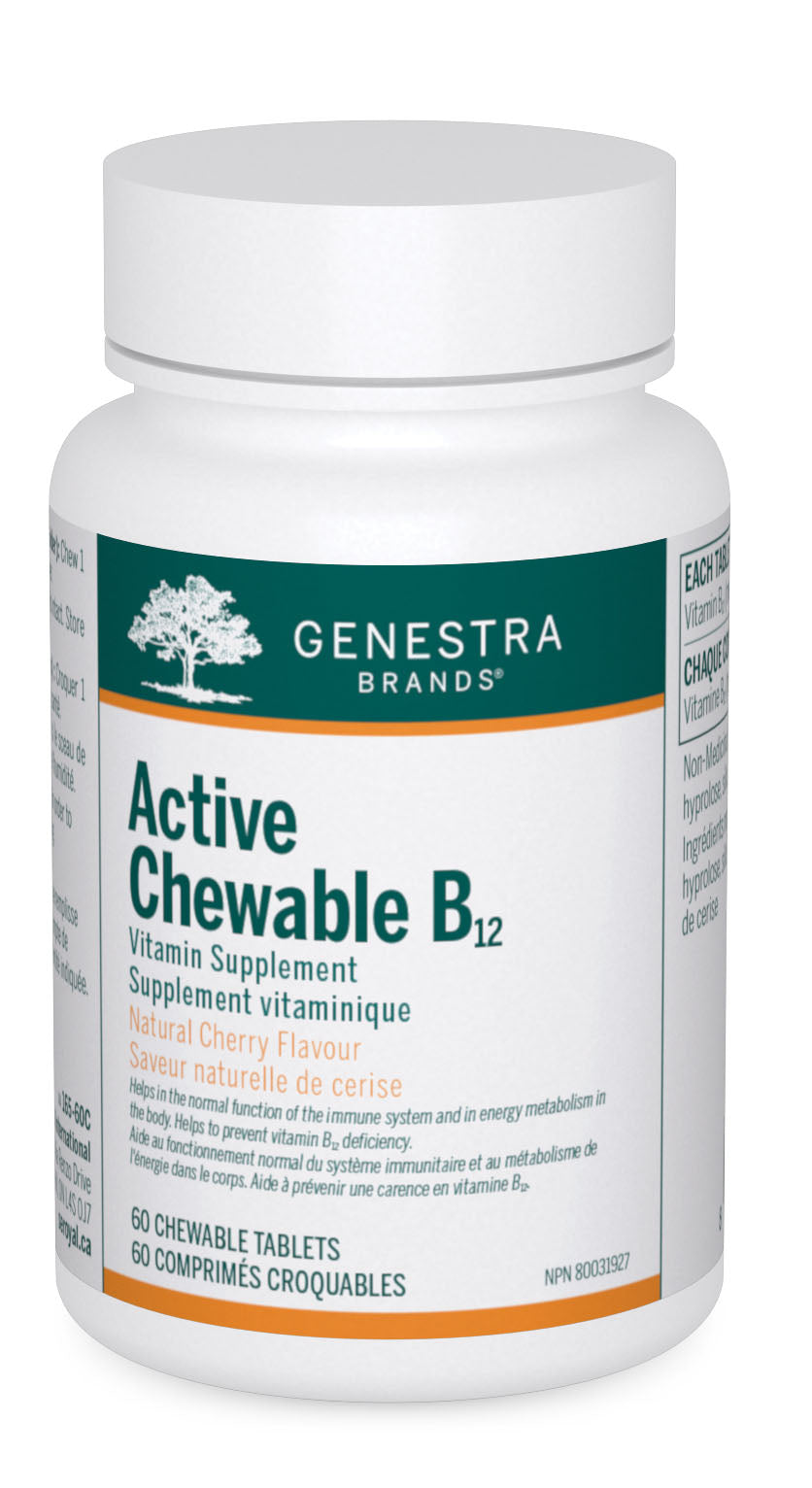 GENESTRA Active Chewable B12 (Cherry - 60 chew tabs)